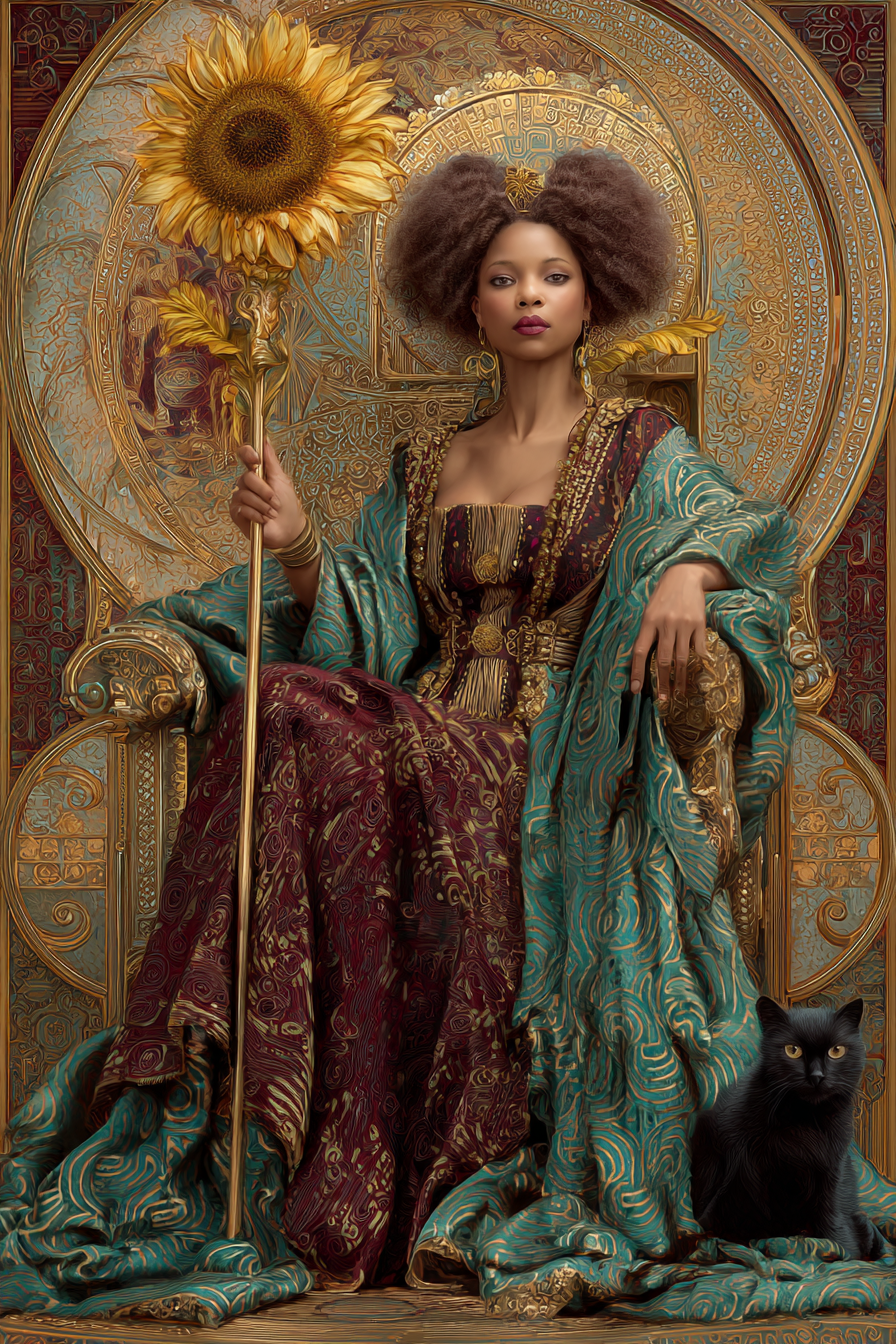 The Ember's Grace: Queen of Wands and Sacred Farewell