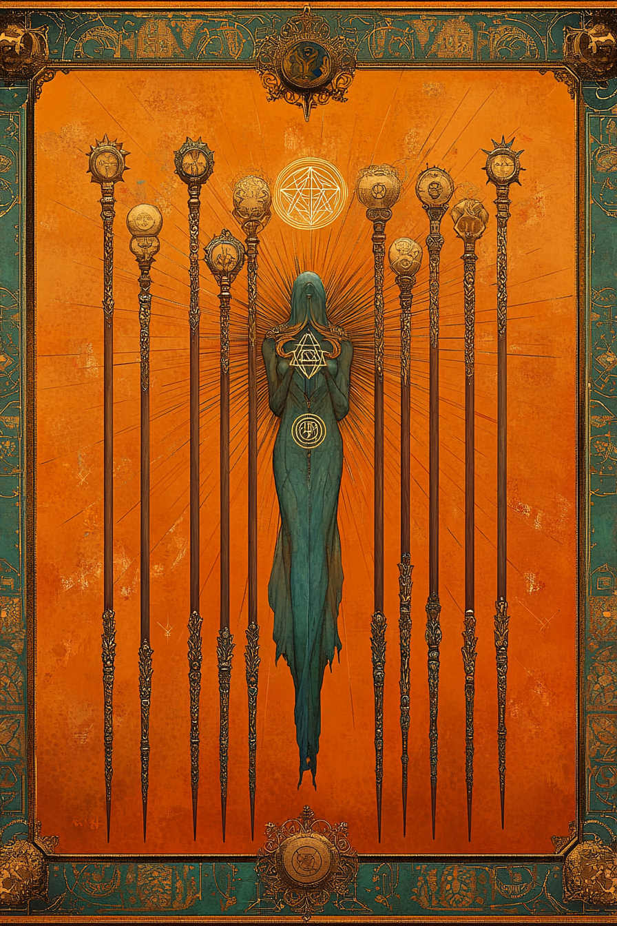 The Weight of Unseen Branches: Releasing the Ten of Wands' Burden