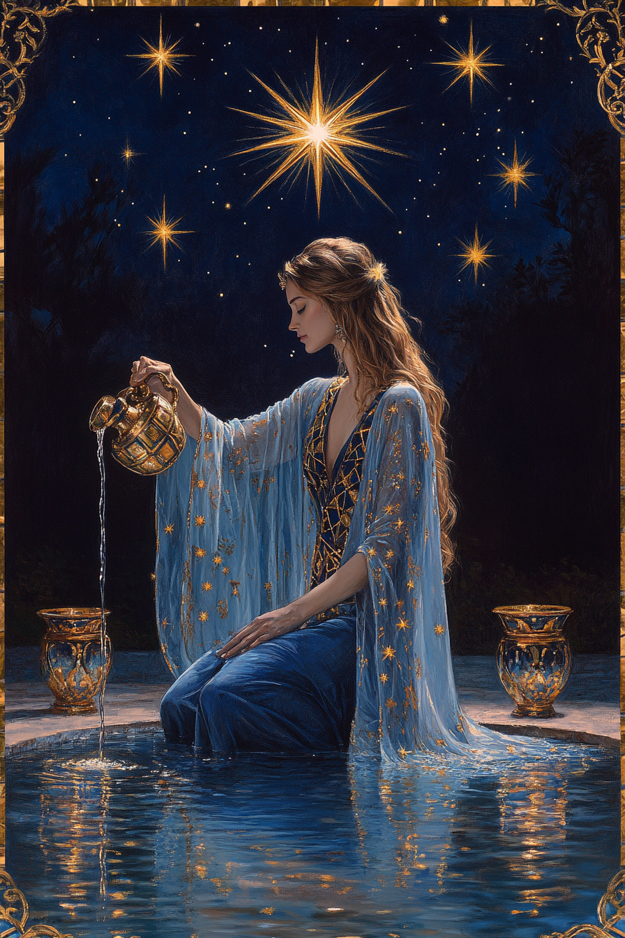 The Star's Unfolding Grace: Beyond Doctrine's Veil — The Star card unveils a universal principle of renewal, transcending spe
