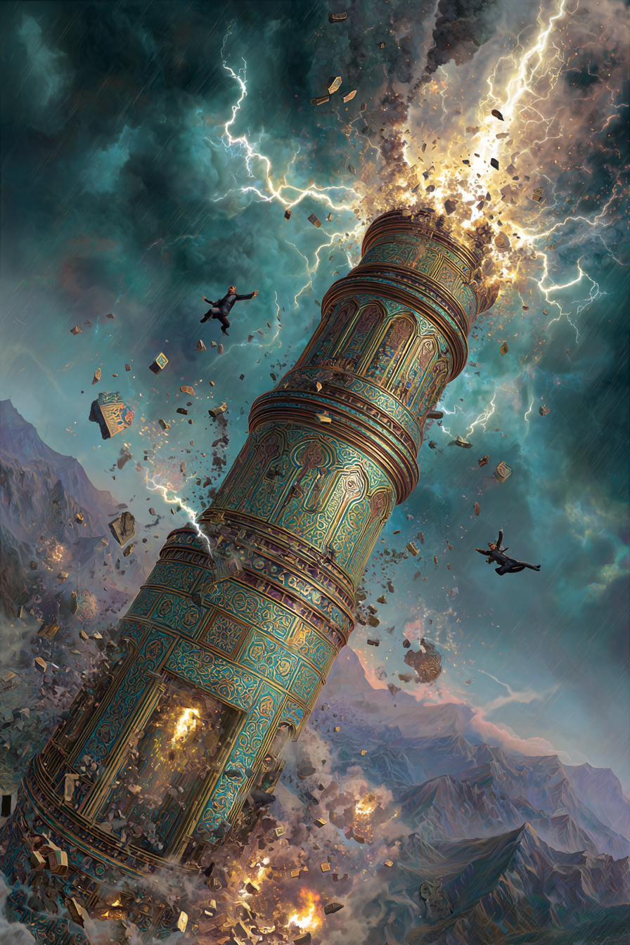 The Lightning's Kiss: Shattering the False Self — When the lightning strikes, it's not random. The Tower reveals divine disru